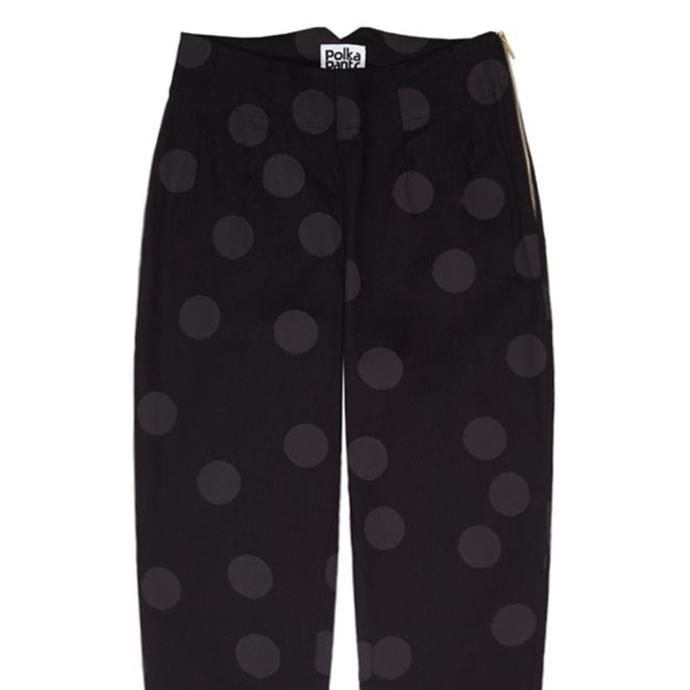 NWT Polka Pants Black on Black - 2 / Regular